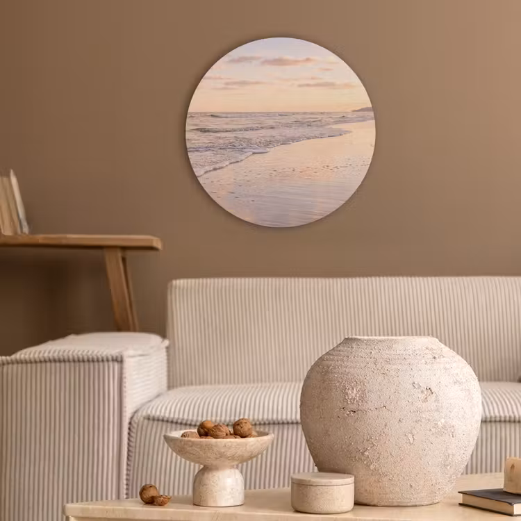 Strand - Branding - Wolken Akoestische PET Vilt - Rond klein -sfeer1
