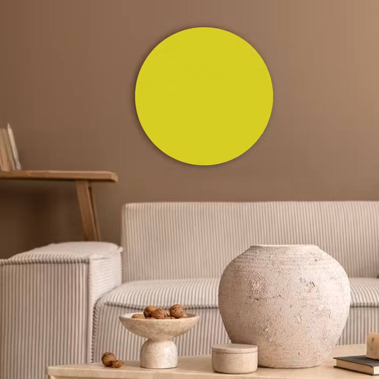 Bright - Canary - Geel Akoestische PET Vilt - Rond klein 838 -sfeer1