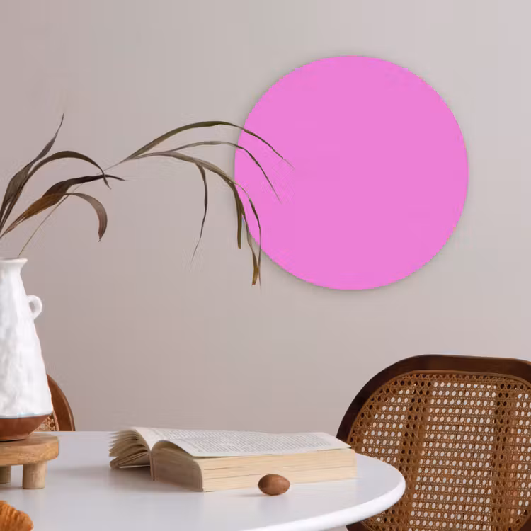 Bright - Orchid - Roze Akoestische PET Vilt - Rond klein 838 -sfeer3