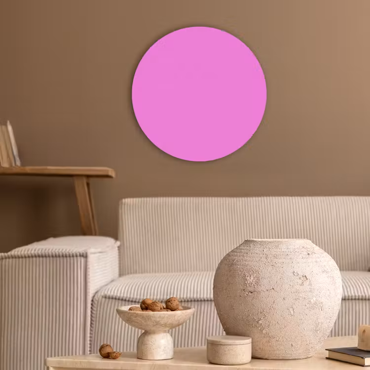 Bright - Orchid - Roze Akoestische PET Vilt - Rond klein 838 -sfeer1