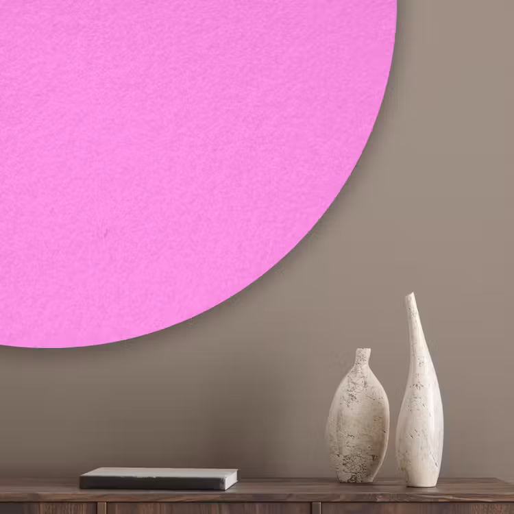 Bright - Orchid - Roze Akoestische PET Vilt - Rond klein 838 -sfeer5_closeup