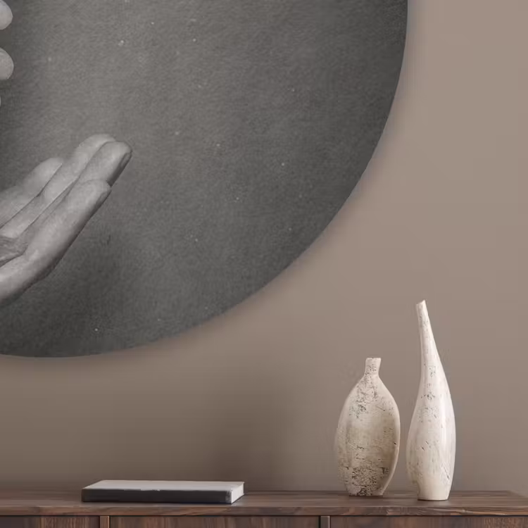 Champagnefles - Glas - Minimalistisch - Spetters Akoestische PET Vilt - Rond klein -sfeer5_closeup