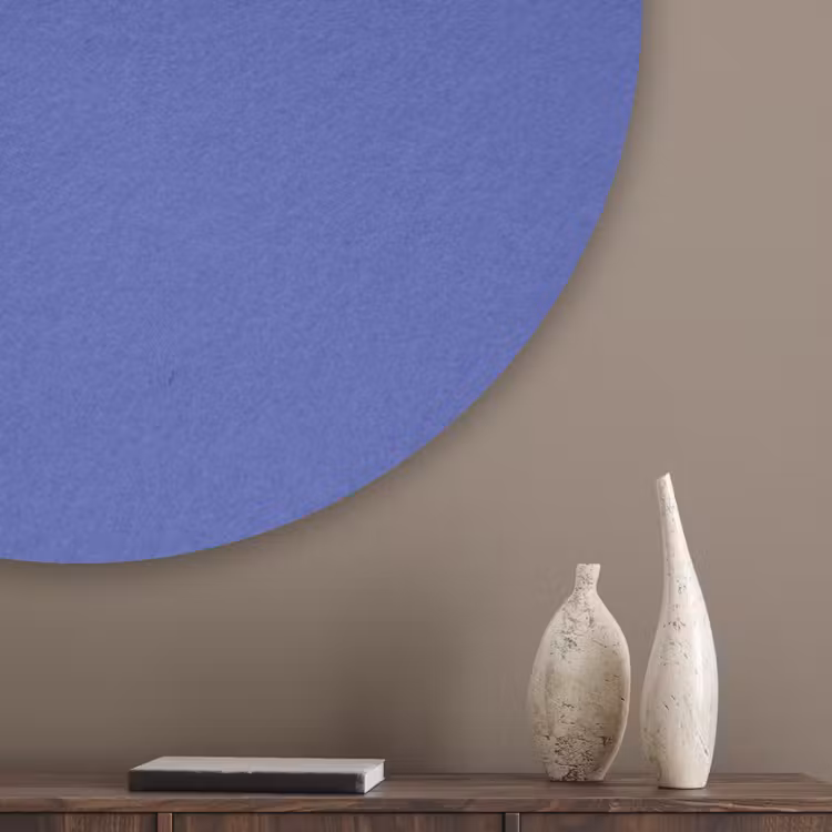 Chinese - Blue - Blauw Akoestische PET Vilt - Rond klein 838 -sfeer5_closeup