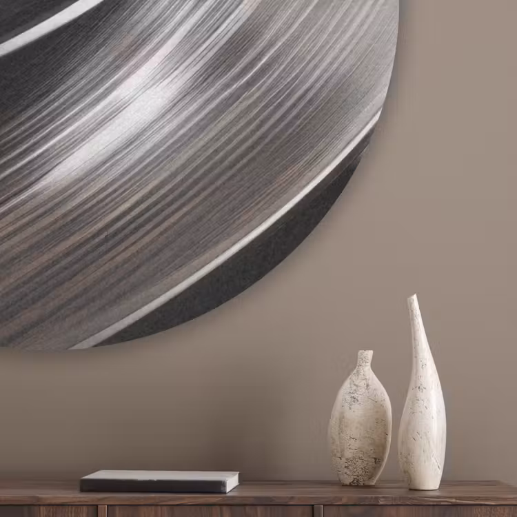 Close-up - Vinylplaat - Platenspeler - Zwart Akoestische PET Vilt - Rond klein -sfeer5_closeup