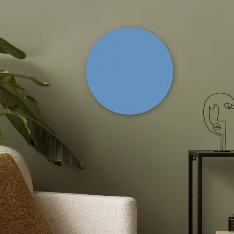 Cornflower - Blue - Blauw Akoestische PET Vilt - Rond klein 838 -sfeer2