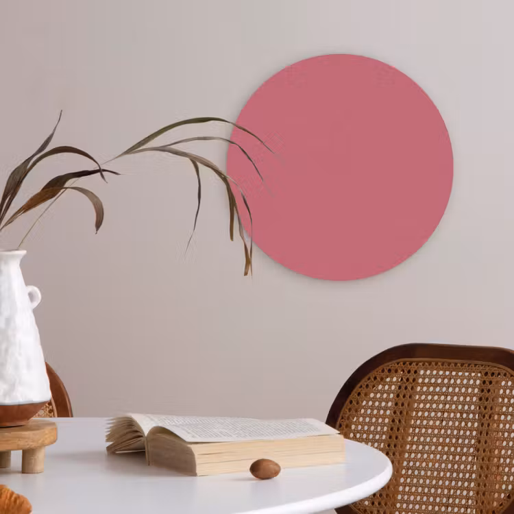 Crimson - Rose - Roze Akoestische PET Vilt - Rond klein 838 -sfeer3