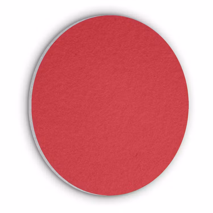 Crimson - Velvet - Rood Akoestische PET Vilt - Rond klein 838 -3d