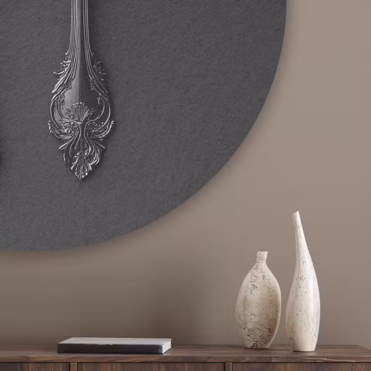 Bestek - Zwart Akoestische PET Vilt - Rond klein -sfeer5_closeup