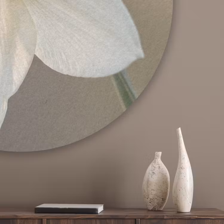 Narcis - Bloem - Minimalistisch Akoestische PET Vilt - Rond klein -sfeer5_closeup