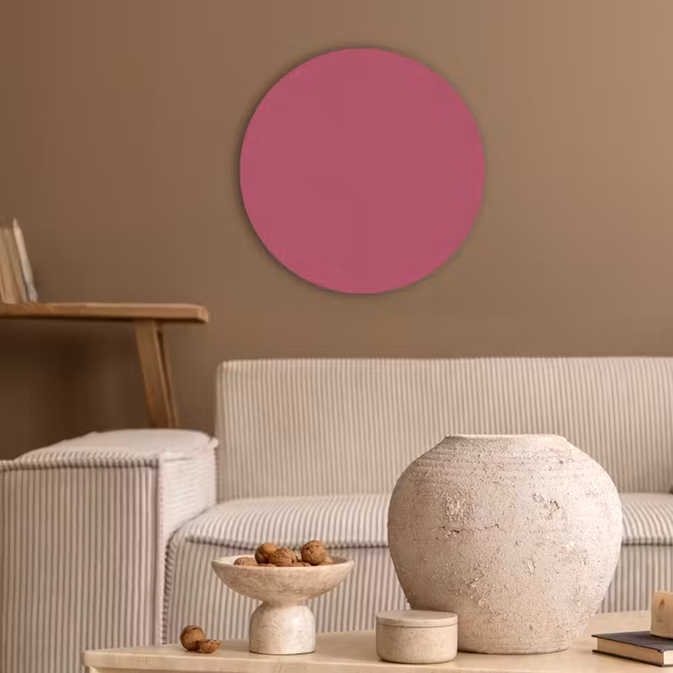 Deep - Berry - Rood Akoestische PET Vilt - Rond klein 838 -sfeer1
