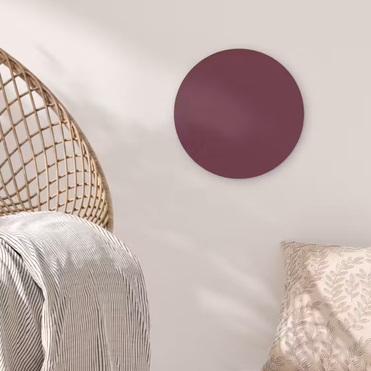 Deep - Plum - Paars Akoestische PET Vilt - Rond klein 838 -sfeer4