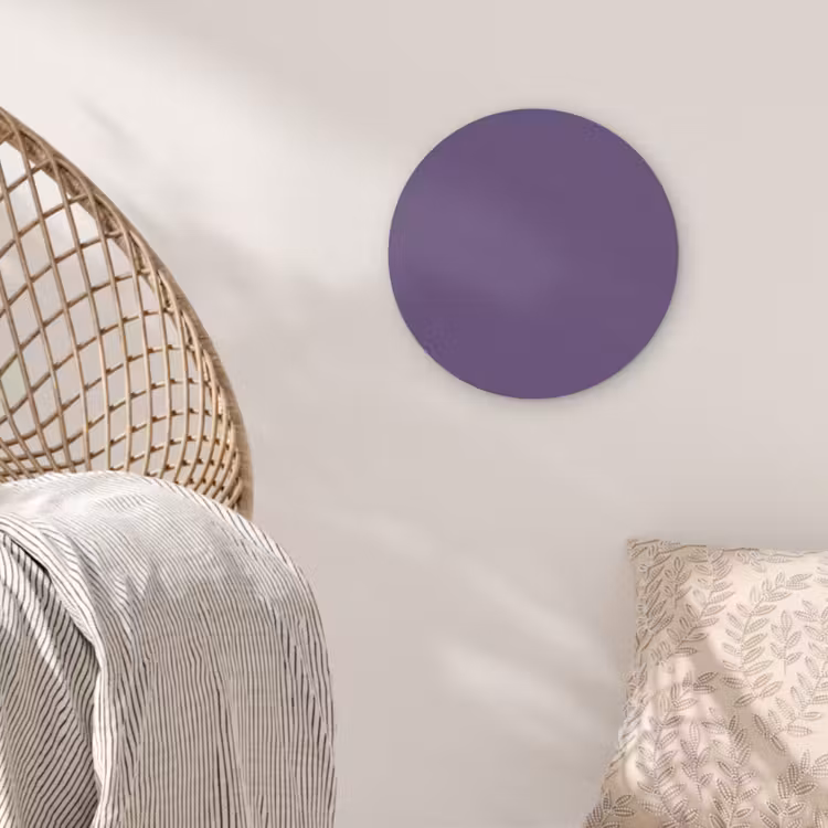 Deep - Plum - Paars Akoestische PET Vilt - Rond klein 838 -sfeer4