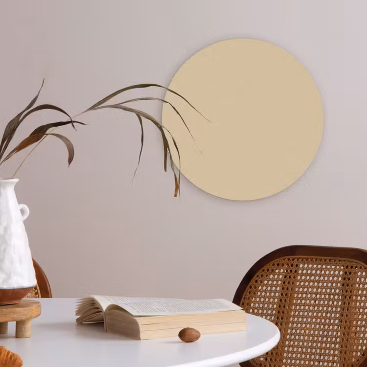 Desert - Sand - Nude Akoestische PET Vilt - Rond klein 838 -sfeer3