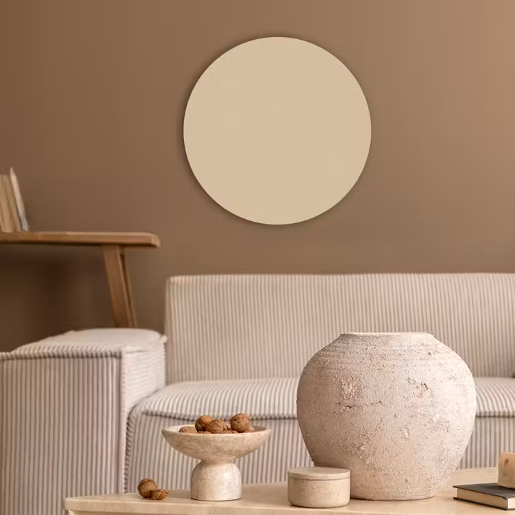 Desert - Sand - Nude Akoestische PET Vilt - Rond klein 838 -sfeer1