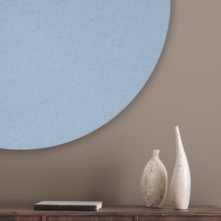 Dusty - Denim - Blauw Akoestische PET Vilt - Rond klein 838 -sfeer5_closeup