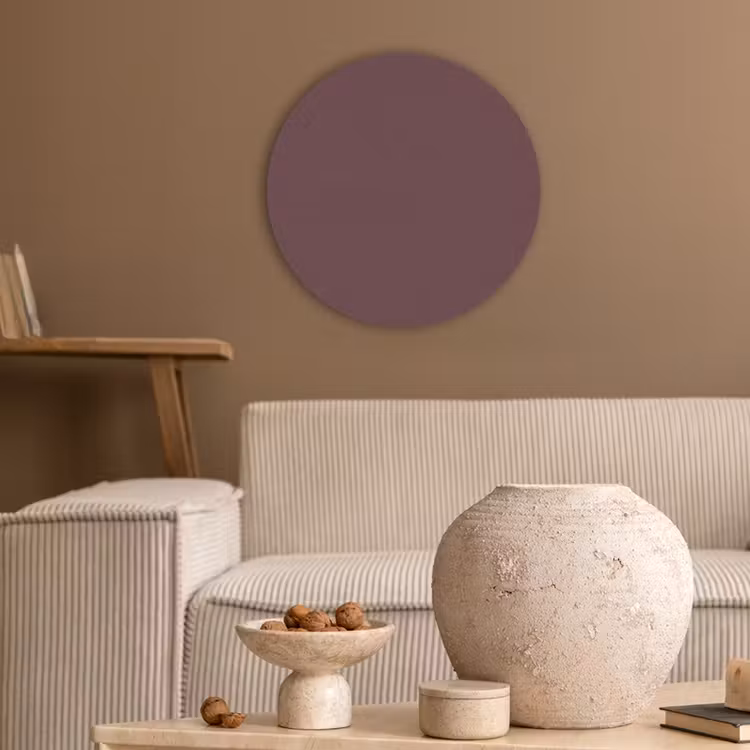 Dusty - Rose - Roze Akoestische PET Vilt - Rond klein 838 -sfeer1