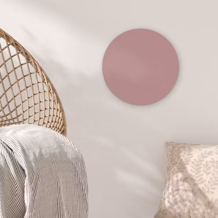 Dusty - Rose - Roze Akoestische PET Vilt - Rond klein 838 -sfeer4