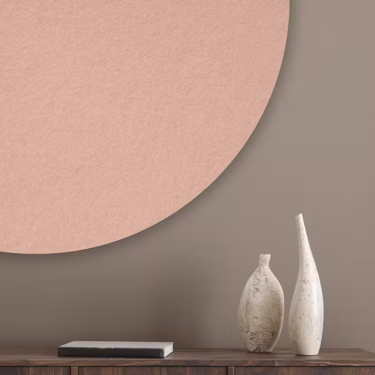 Dusty - Rose - Roze Akoestische PET Vilt - Rond klein 838 -sfeer5_closeup