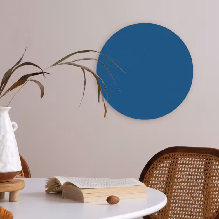 Free - Groove - Blauw Akoestische PET Vilt - Rond klein 838 -sfeer3