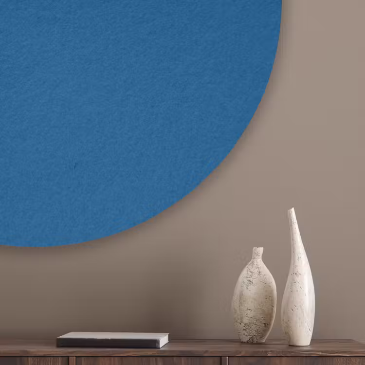 Free - Groove - Blauw Akoestische PET Vilt - Rond klein 838 -sfeer5_closeup