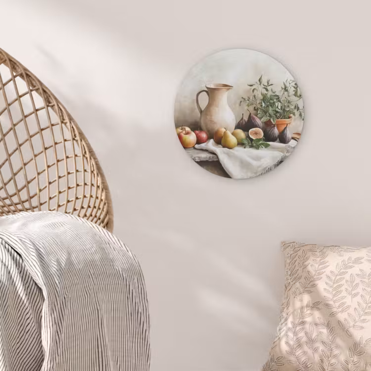 Fruit - Kruiden - Landelijk Akoestische PET Vilt - Rond klein -sfeer4