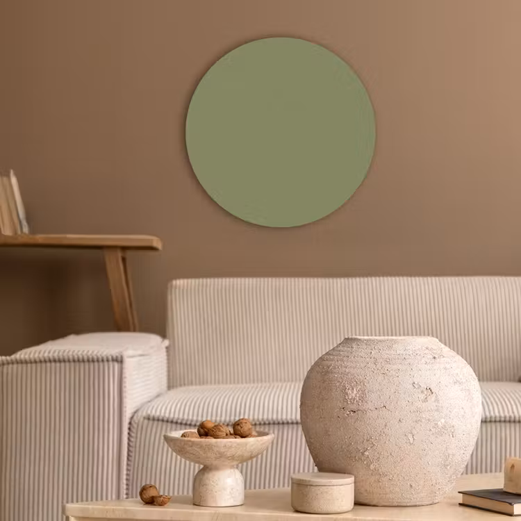 Herbal - Matcha - Groen Akoestische PET Vilt - Rond klein 838 -sfeer1