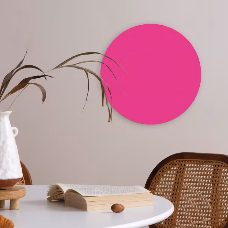 Hot - Fuchsia - Roze Akoestische PET Vilt - Rond klein 838 -sfeer3