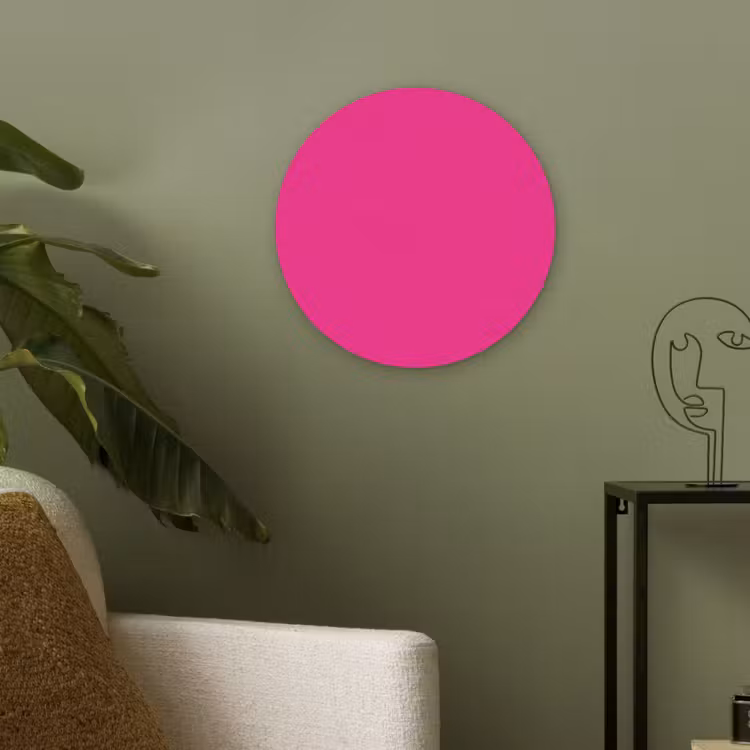 Hot - Fuchsia - Roze Akoestische PET Vilt - Rond klein 838 -sfeer2