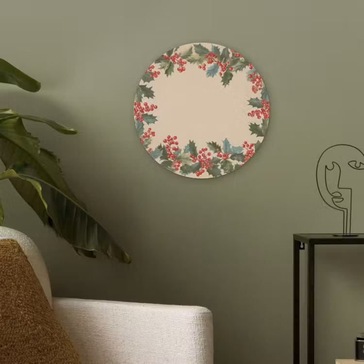 Hulstrand - Bessen - Beige Akoestische PET Vilt - Rond klein -sfeer2