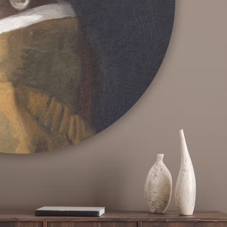 Iconisch - Modern - Kleurrijk Akoestische PET Vilt - Rond klein -sfeer5_closeup