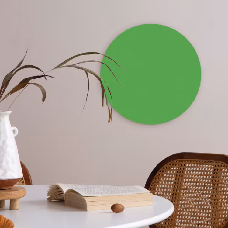 Kelly - Green - Groen Akoestische PET Vilt - Rond klein 838 -sfeer3