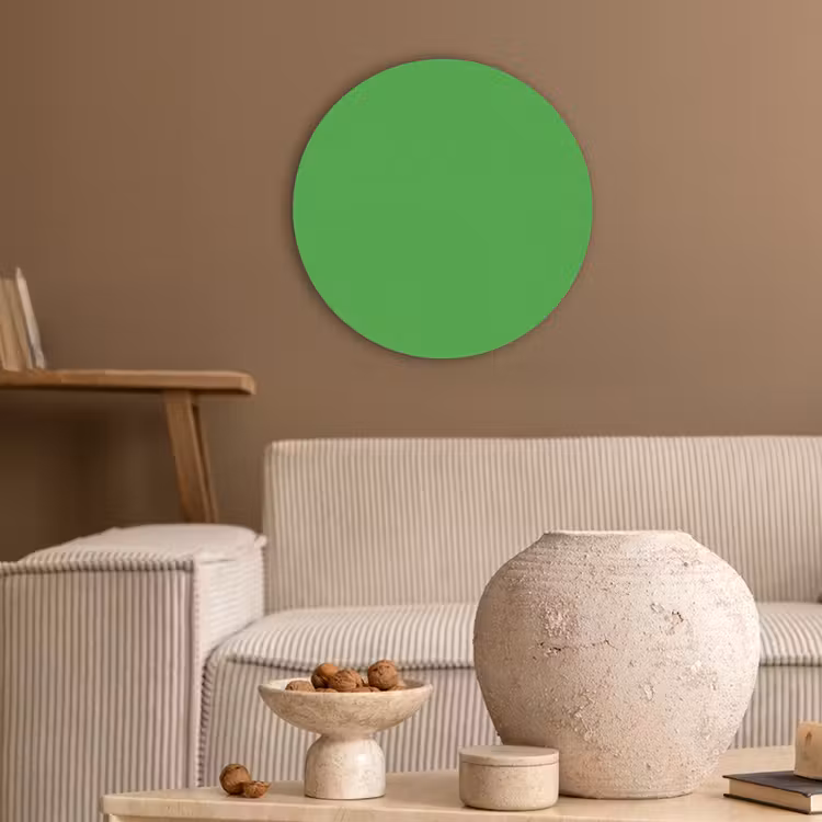 Kelly - Green - Groen Akoestische PET Vilt - Rond klein 838 -sfeer1