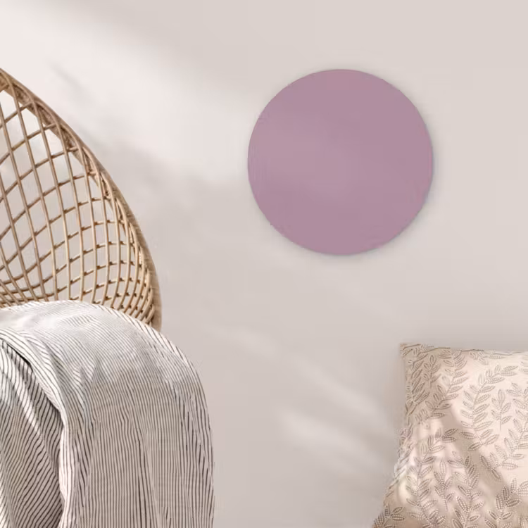 Lilac - Paars - Mauve Akoestische PET Vilt - Rond klein 838 -sfeer4