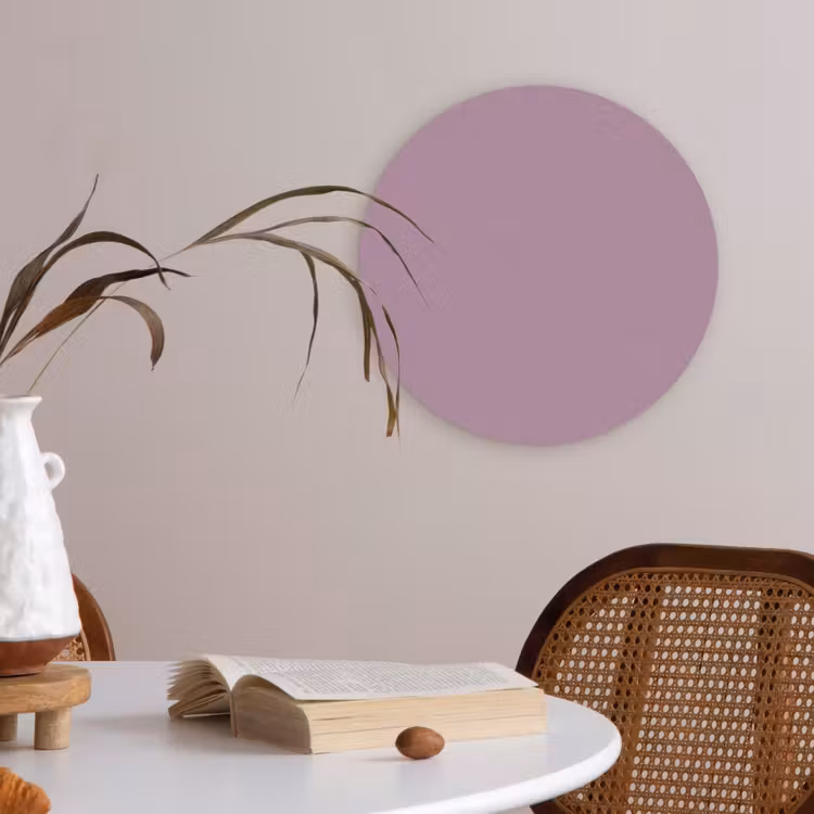 Lilac - Paars - Mauve Akoestische PET Vilt - Rond klein 838 -sfeer3