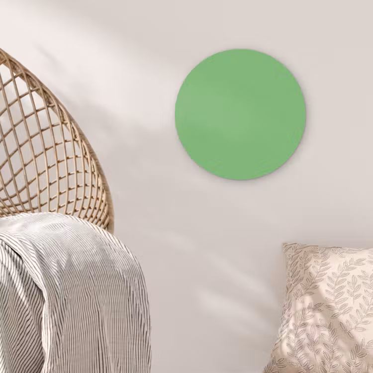 Meadow - Green - Groen Akoestische PET Vilt - Rond klein 838 -sfeer4