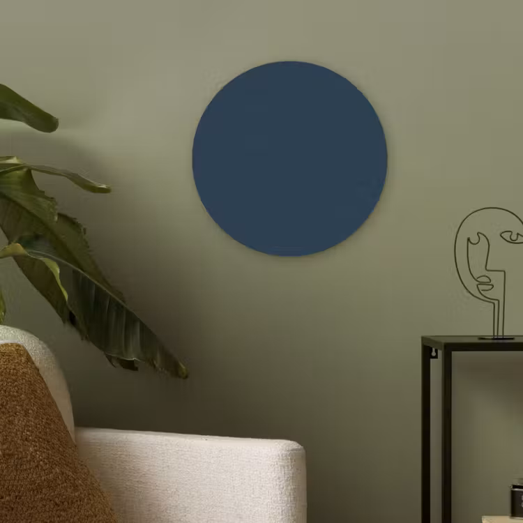 Midnight - Blue - Blauw Akoestische PET Vilt - Rond klein 838 -sfeer2