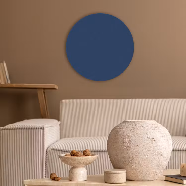 Midnight - Navy - Blauw Akoestische PET Vilt - Rond klein 838 -sfeer1