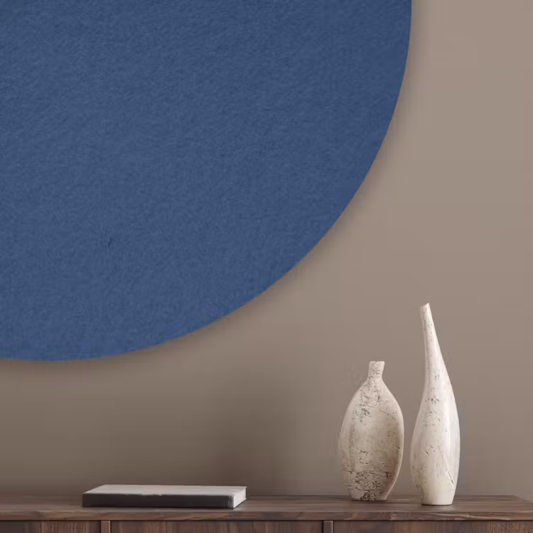Midnight - Navy - Blauw Akoestische PET Vilt - Rond klein 838 -sfeer5_closeup
