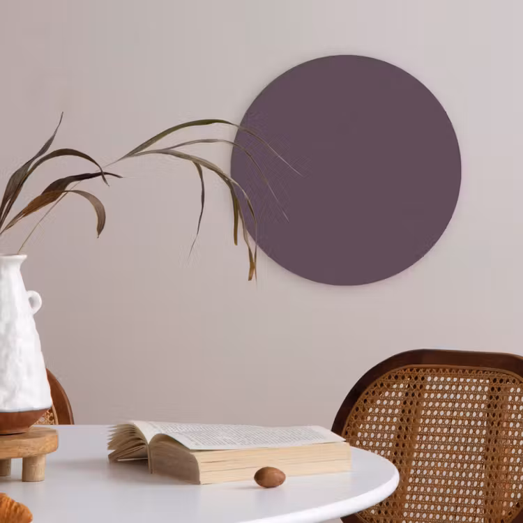 Midnight - Plum - Paars Akoestische PET Vilt - Rond klein 838 -sfeer3