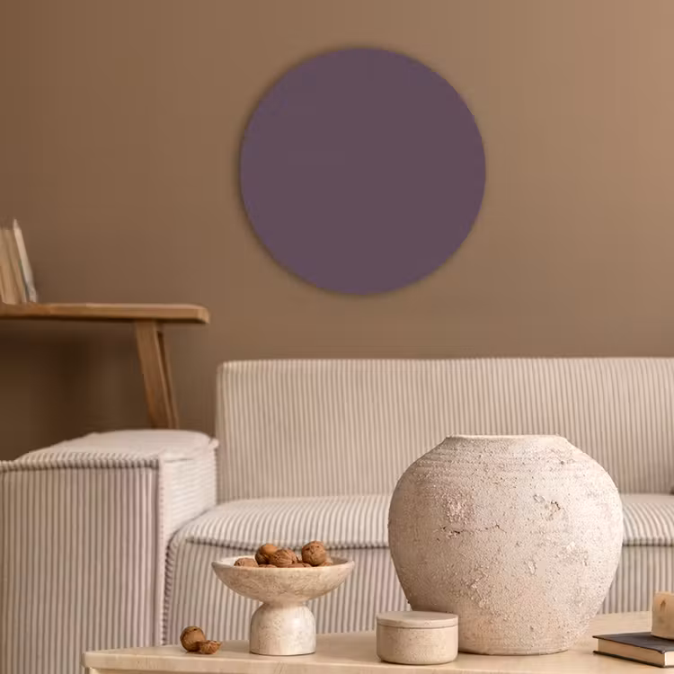 Midnight - Plum - Paars Akoestische PET Vilt - Rond klein 838 -sfeer1