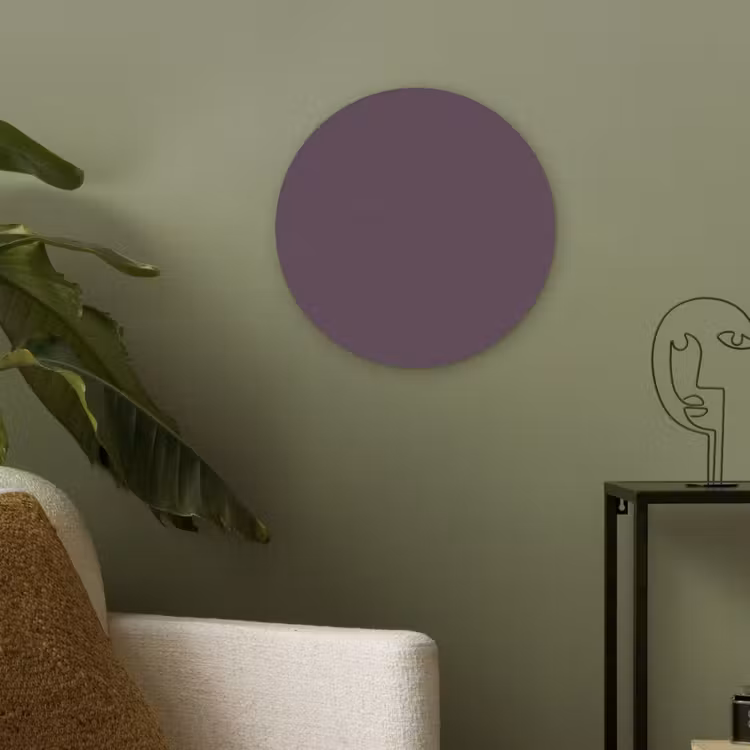 Midnight - Plum - Paars Akoestische PET Vilt - Rond klein 838 -sfeer2
