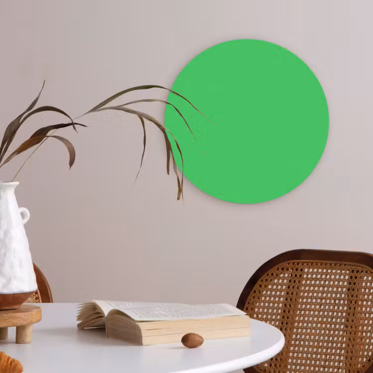 Mint - Green - Groen Akoestische PET Vilt - Rond klein 838 -sfeer3