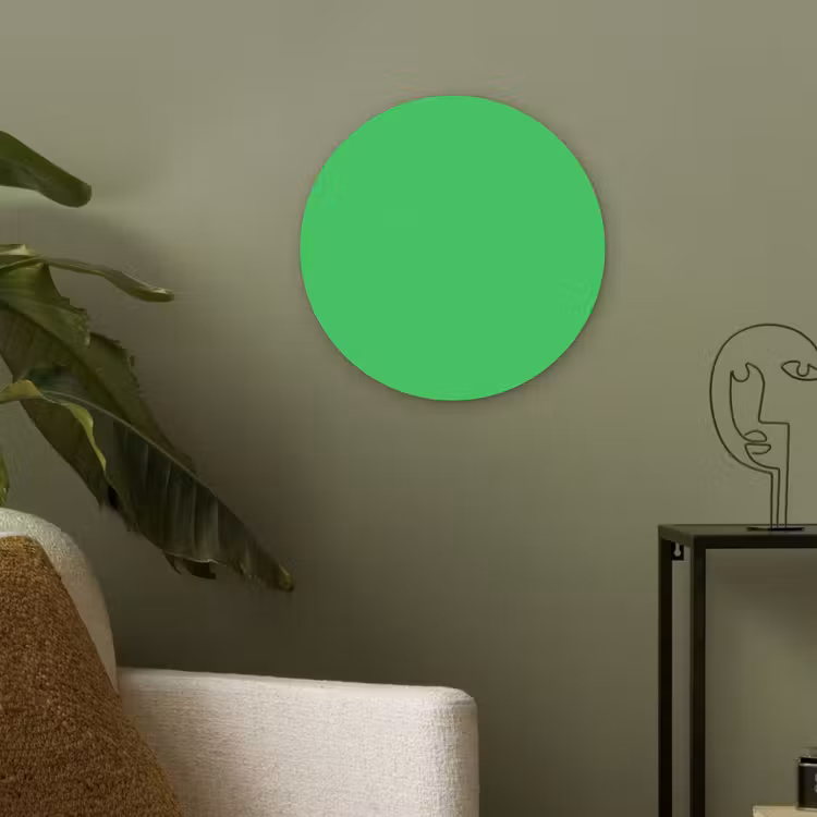 Mint - Green - Groen Akoestische PET Vilt - Rond klein 838 -sfeer2