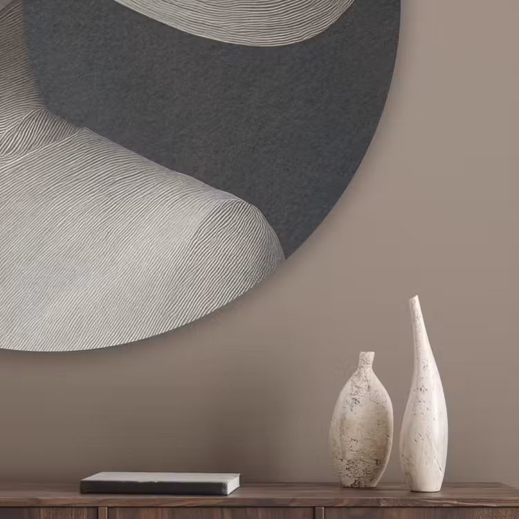 Modern - Vrouw - Hoed Akoestische PET Vilt - Rond klein -sfeer5_closeup