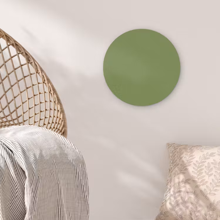 Moss - Green - Groen Akoestische PET Vilt - Rond klein 838 -sfeer4