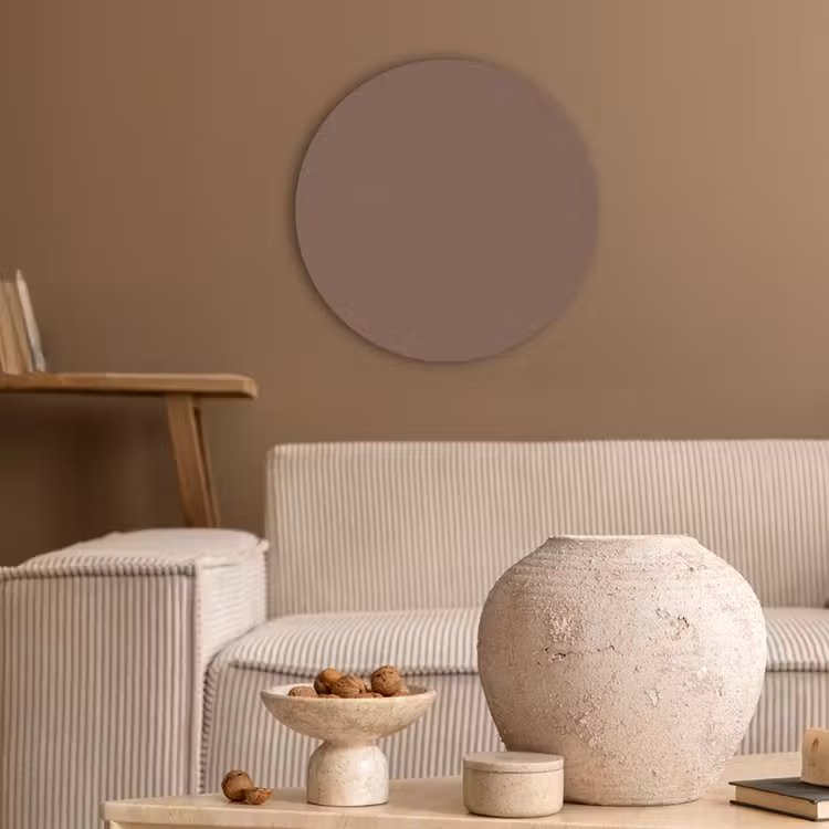 Muted - Chestnut - Bruin Akoestische PET Vilt - Rond klein 838 -sfeer1