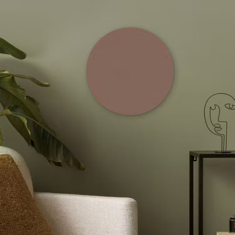 Muted - Chestnut - Bruin Akoestische PET Vilt - Rond klein 838 -sfeer2