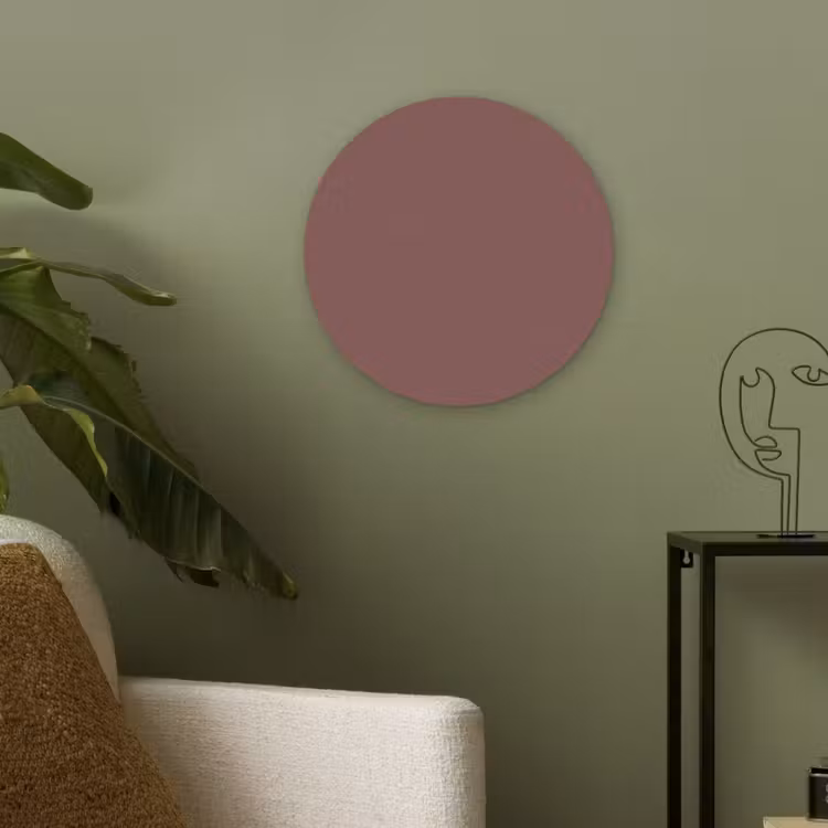 Muted - Raisin - Rood Akoestische PET Vilt - Rond klein 838 -sfeer2