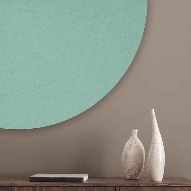 Ocean - Jade - Groen Akoestische PET Vilt - Rond klein 838 -sfeer5_closeup