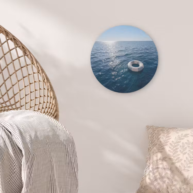 Oceaan - Zwemband - Horizon Akoestische PET Vilt - Rond klein -sfeer4